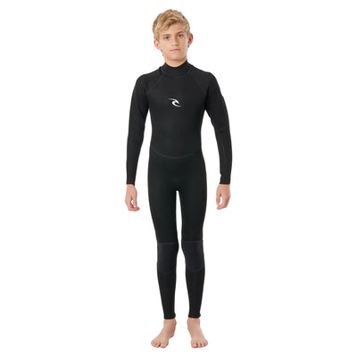 Rip Curl Junior Freelite 3/2mm Back Zip Wetsuit - Black - Buy online today at Down the Line Surf. International shipping available.