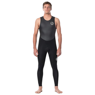 Rip Curl Dawn Patrol Long John Springsuit - Black - 2024 - Buy online today at Down the Line Surf. International shipping available.