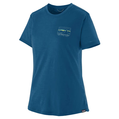 Patagonia Women's Capilene Cool Merino Blend Graphic Shirt - '73 Skyline/Endless Blue - Buy online today at Down the Line Surf. International shipping available.