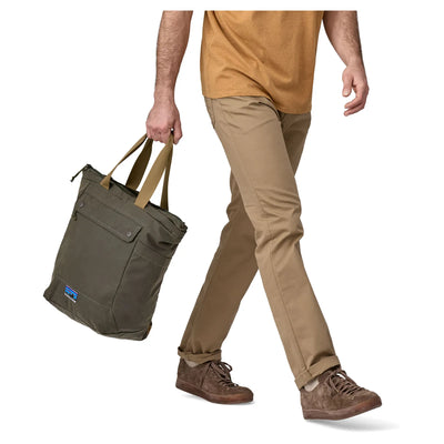 Patagonia Waxed Canvas Tote Pack - Basin Green - Buy online today at Down the Line Surf. International shipping available.