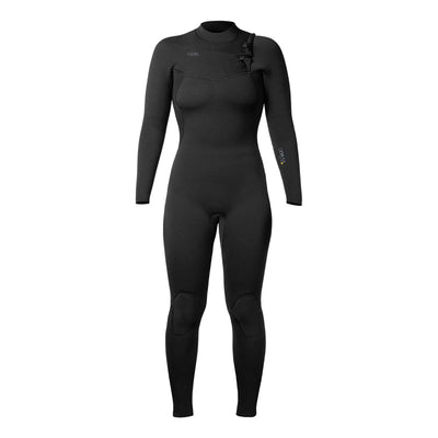 Xcel Women's Comp+ 4/3mm Chest Zip Wetsuit - Black - Buy online today at Down the Line Surf. International shipping available.