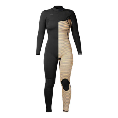 Xcel Women's Comp+ 4/3mm Chest Zip Wetsuit - Black - Buy online today at Down the Line Surf. International shipping available.