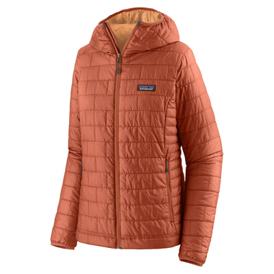 Patagonia Women's Nano Puff Hoody - Sienna Clay - Buy online today at Down the Line Surf. International shipping available.