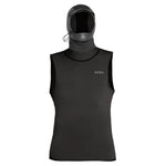 Xcel Insulate-XR Vest With 2mm Wetsuit Hood - Black - Buy online today at Down the Line Surf. International shipping available.