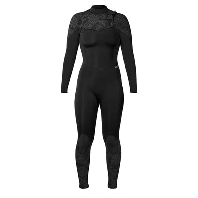 Xcel Women's Comp+ 4/3mm Chest Zip Wetsuit - Black Print - Buy online today at Down the Line Surf. International shipping available.
