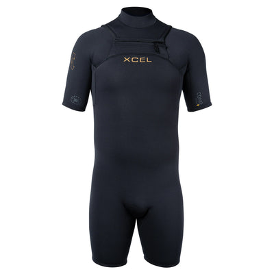 Xcel Comp+ Long Sleeve Springsuit 2/1.5mm - Black - Buy online today at Down the Line Surf. International shipping available.