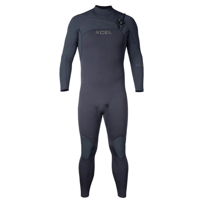 Xcel Comp + 3/2 Chest Zip Wetsuit - Black - Buy online today at Down the Line Surf. International shipping available.