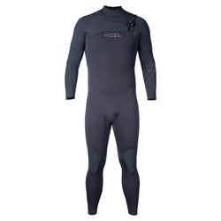 Xcel Comp + 3/2 Chest Zip Wetsuit - Black - Buy online today at Down the Line Surf. International shipping available.