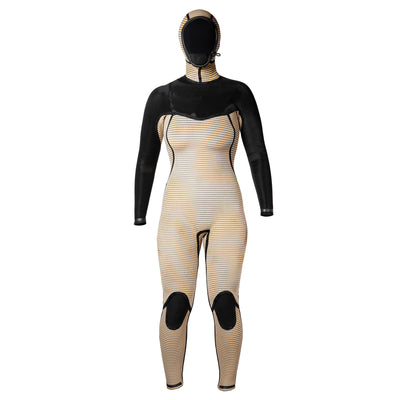 Xcel Women's Comp + Hooded 5/4mm Wetsuit - Black - Buy online today at Down the Line Surf. International shipping available.