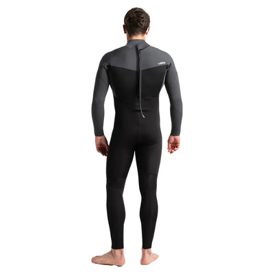 C-Skins Session 3/2mm Back Zip Wetsuit - Black/Charcoal Diamond - Buy online today at Down the Line Surf. International shipping available.