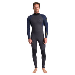 C-Skins Nuwave Element 3/2mm Back Zip Wetsuit - Anthracite/Slate - Buy online today at Down the Line Surf. International shipping available.