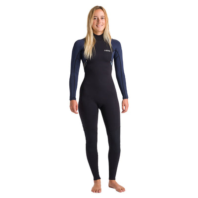 C-Skins Women's NuWave Element 3/2mm Back Zip Wetsuit - Black/Slate - 2024 - Buy online today at Down the Line Surf. International shipping available.