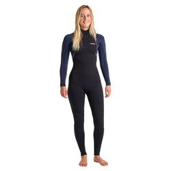 C-Skins Women's NuWave Element 3/2mm Back Zip Wetsuit - Black/Slate - 2025 - Buy online today at Down the Line Surf. International shipping available.