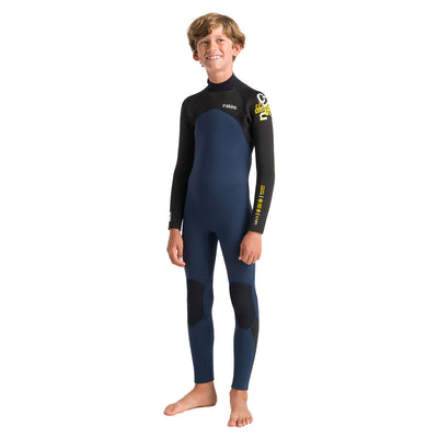 C-Skins Junior NuWave Legend 4/3mm Back Zip Wetsuit - Bluestone/Slate - 2024 - Buy online today at Down the Line Surf. International shipping available.