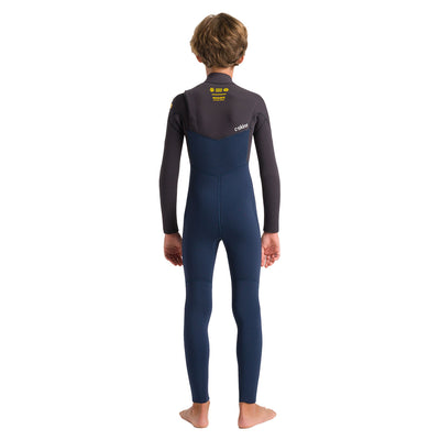 C-Skins Junior NuWave Session 4/3mm Chest Zip Wetsuit - Bluestone/Meteor - 2024 - Buy online today at Down the Line Surf. International shipping available.