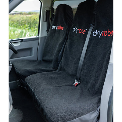 Dryrobe Double Car Seat Cover - Black / Black - Buy online today at Down the Line Surf. International shipping available.