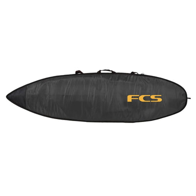 FCS Classic All Purpose Short Board Cover - Black/Mango - Buy online today at Down the Line Surf. International shipping available.
