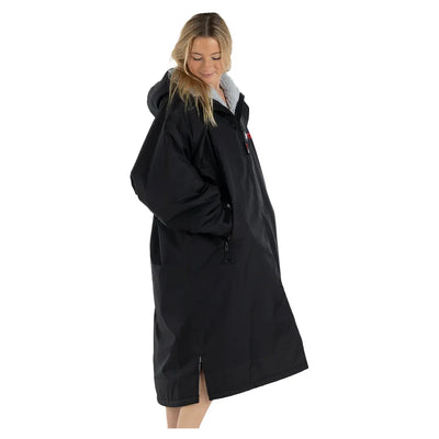 Dryrobe Adult Advance Long Sleeve - Black / Grey - Buy online today at Down the Line Surf. International shipping available.