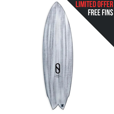 Firewire Great White Twin Surfboard - I-Bolic - Volcanic - Buy online today at Down the Line Surf. International shipping available.