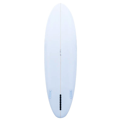 Love Machine Cheet Surfboard - 6'4 - Ice Blue/Red Pin Line - Buy online today at Down the Line Surf. International shipping available.