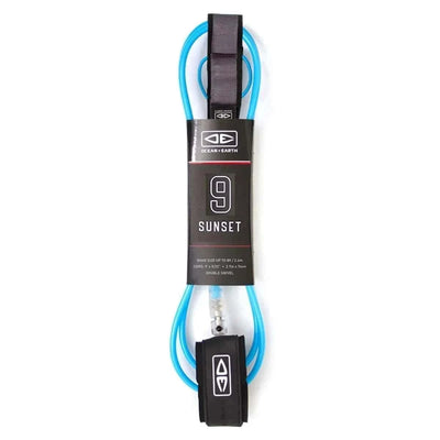 Ocean & Earth Sunset Surfboard Leash - 9ft - Buy online today at Down the Line Surf. International shipping available.