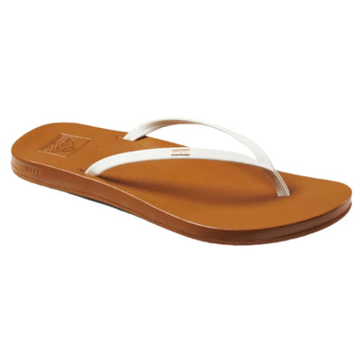 Reef Cushion Slim Sandals - White/Tan - Buy online today at Down the Line Surf. International shipping available.
