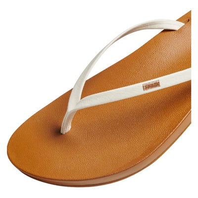 Reef Cushion Slim Sandals - White/Tan - Buy online today at Down the Line Surf. International shipping available.