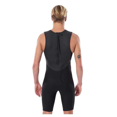 Rip Curl Dawn Patrol Short John Spring Suit - Black - 2024 - Buy online today at Down the Line Surf. International shipping available.