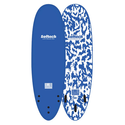 Softech Bomber 6'4" Surfboard - Blue/White - Buy online today at Down the Line Surf. International shipping available.