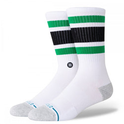 Stance Tube Bos Unisex Crew Socks - White - Buy online today at Down the Line Surf. International shipping available.