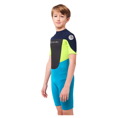 Rip Curl Boys Omega Back Zip Springsuit - Navy - Buy online today at Down the Line Surf. International shipping available.