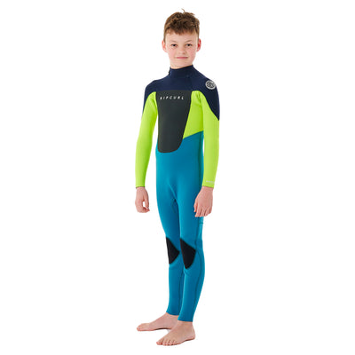 Rip Curl Junior Omega 5/3mm Back Zip Wetsuit - Navy - Buy online today at Down the Line Surf. International shipping available.