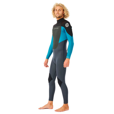 Rip Curl Omega 4/3mm Back Zip Wetsuit - Blue - Buy online today at Down the Line Surf. International shipping available.