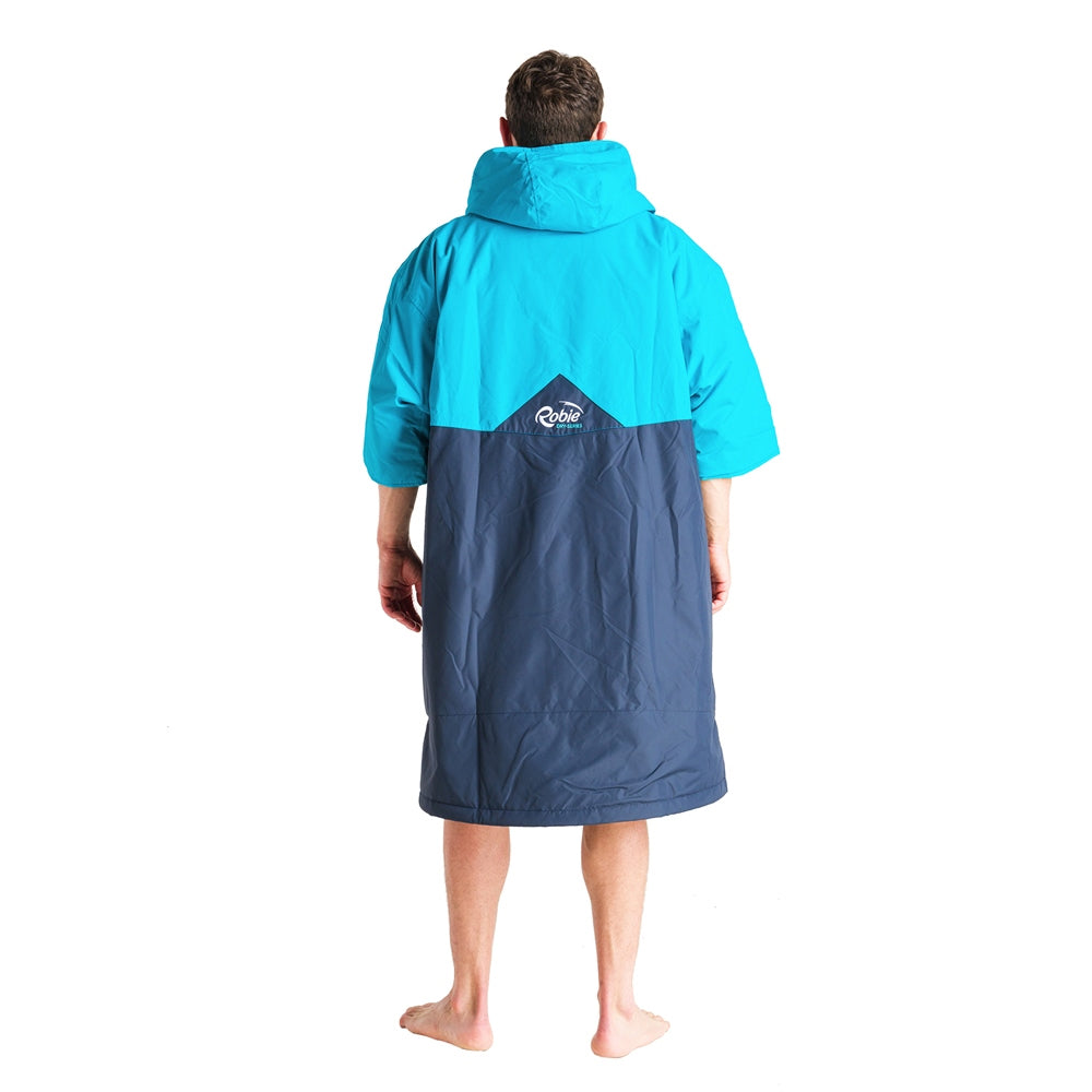 Robie Dry Series Recycled Short Sleeve Changing Robe - India lnk/Blue