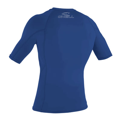 O'Neill Men's Basic Skins Short Sleeve Rash Vest - Pacific - Buy online today at Down the Line Surf. International shipping available.