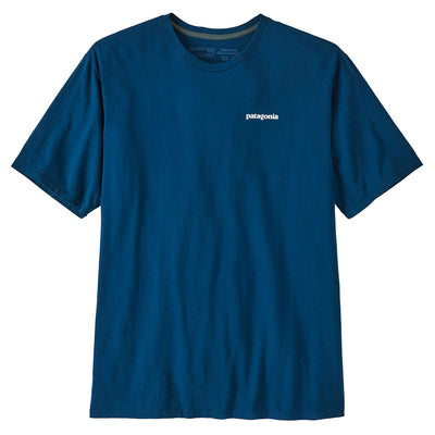 Patagonia Men's P-6 Mission Organic Cotton Tee - Lagom Blue - Buy online today at Down the Line Surf. International shipping available.