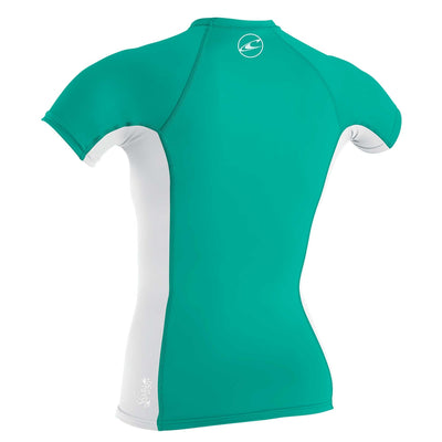 O'Neill Girl's Skins Short Sleeve Rash Vest - DW2 - Buy online today at Down the Line Surf. International shipping available.
