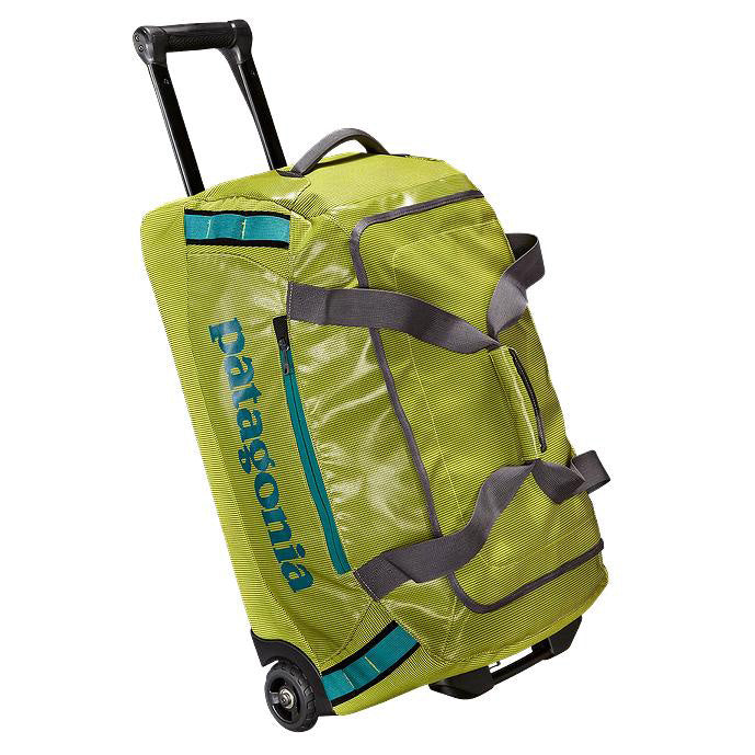 Patagonia Black Hole Wheeled Duffel Bag 45 litre Chartreuse Down