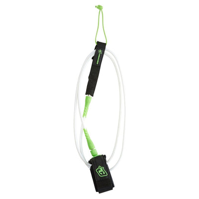 Creatures of Leisure 6ft Pro Leash - White/Lime - Buy online today at Down the Line Surf. International shipping available.