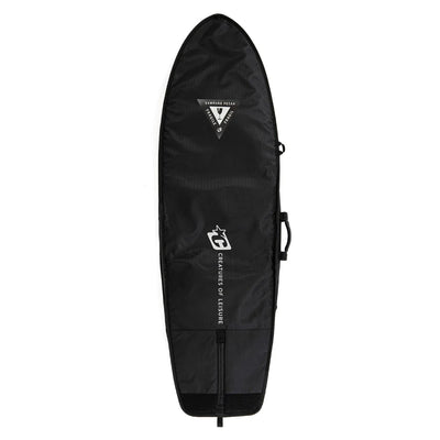 Creatures of Leisure Fish Double DT2.0 Boardbag - Black/Silver - Buy online today at Down the Line Surf. International shipping available.