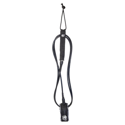 Creatures of Leisure 10ft Longboard Knee Leash - Black/White - Buy online today at Down the Line Surf. International shipping available.