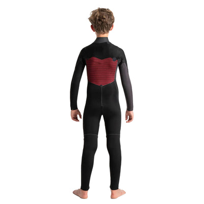 C-Skins Junior Sessions 5/4mm Chest Zip Wetsuit - Black/Tie Dye/Slate - Buy online today at Down the Line Surf. International shipping available.