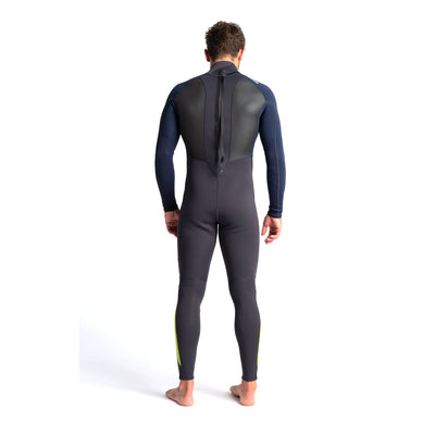 C-Skins Element 3/2mm Back Zip Wetsuit - Anthracite/Slate/Lime - Buy online today at Down the Line Surf. International shipping available.