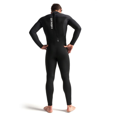 C-Skins Session 3/2mm Back Zip Wetsuit - Black/Carbon/White - Buy online today at Down the Line Surf. International shipping available.