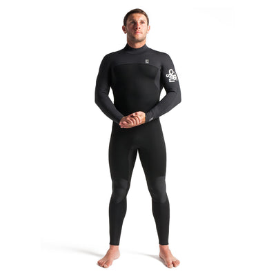 C-Skins Session 3/2mm Back Zip Wetsuit - Black/Carbon/White - Buy online today at Down the Line Surf. International shipping available.