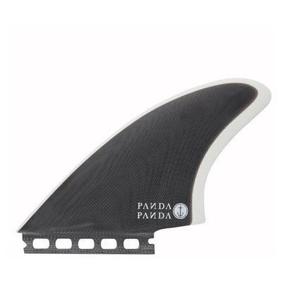 Captain Fin Co. Panda Keel Futures Fin Set - White/Black - Buy online today at Down the Line Surf. International shipping available.