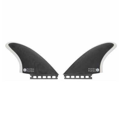 Captain Fin Co. Panda Keel Futures Fin Set - White/Black - Buy online today at Down the Line Surf. International shipping available.