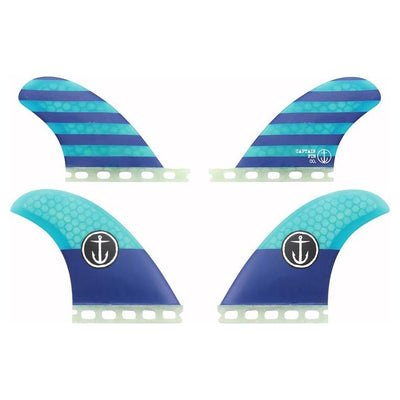 Captain Fin Co. CF Classic Quad Fin Set - Futures - Buy online today at Down the Line Surf. International shipping available.