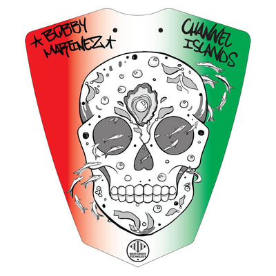 Channel Islands Bobby Martinez 3 Piece Deck Pad - Red/White/Green - Buy online today at Down the Line Surf. International shipping available.