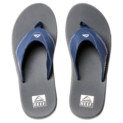 Reef Men's Fanning Flip Flops - Navy/Shadow - Buy online today at Down the Line Surf. International shipping available.